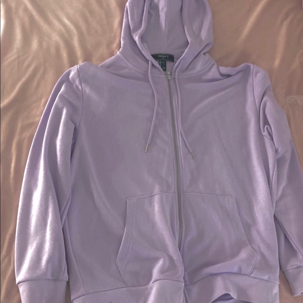 Large mens purple zip up